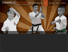 Tablet Screenshot of camarilloshotokan.com